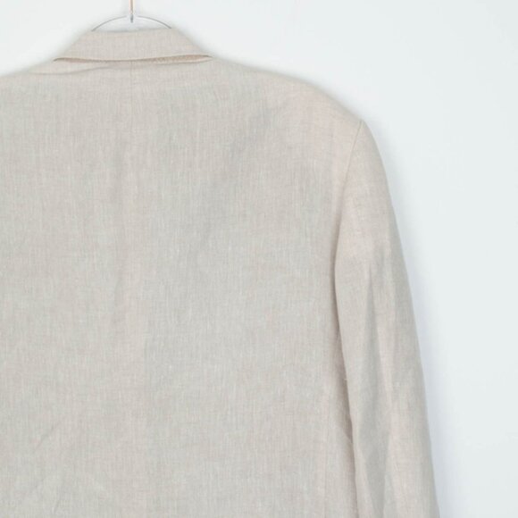 Nordstrom Mens 100% Linen Fratelli Ormezzano Sports Coat Blazer Size 46R Preppy - Picture 5 of 10